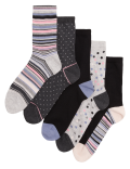 5pk Cotton Rich Ankle High Socks