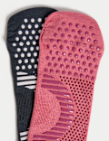 2pk Cotton Blend Yoga Socks