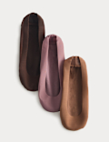 3 Pack Cotton Blend Footsies