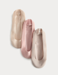 3 Pack Cotton Blend Footsies