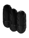 3 Pack Cotton Blend Lace Footsies