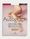 5 Denier Bare Invisible Open Toe Tights
