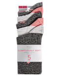5 Pair Pack Sumptuously Soft Ankle High Socks