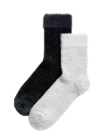2pk Recycled Thermal Velvet Cosy Socks