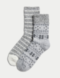 2pk Fairisle Cosy Thermal Socks