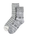 2pk Fairisle Cosy Thermal Socks