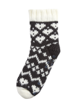 Cosy Fairisle Borg Thermal Slipper Socks