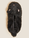Faux Fur Ballerina Slipper Socks