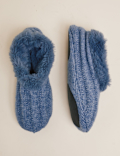 Ribbed Short Bootie Slipper Socks
