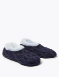 Knitted Fleece Booties