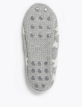 Fleece Lined Star Print Slipper Socks