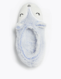 Fleece Lined Arctic Fox Slipper Socks