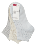 3 Pair Pack Cotton Rich Sparkle Anklet Socks