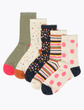 5 Pack Sumptuously Soft™ Ankle High Socks