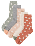 5pk Sumptuously Soft™ Lurex Ankle Socks