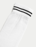 Cotton Rich Striped Leg Warmers