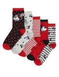 5pk Cotton Mickey Mouse&trade; Ankle High Socks