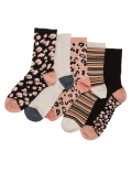 5pk Seamless Ankle High Socks