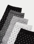 5pk Seamless Toes Ankle High Socks