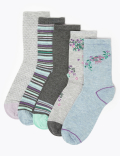 5 Pack Sumptuously Soft™ Ankle High Socks