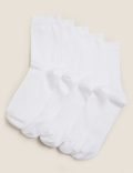 5pk Cotton Rich Ankle High Socks