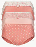5 Pack Pure Cotton Midi Knickers