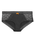 Microfibre Mesh Printed High Leg Knickers