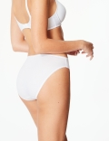 4pk Pure Cotton High Leg Knickers