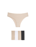 Pack of 5 Cotton Mix Plain Knickers