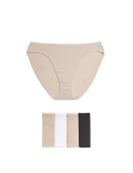 5 Pack Cotton Mix Plain Skinny Fit Knicker