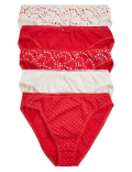 5 Pack Cotton Mix Skinny Fit Knicker