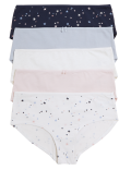 5 Pack Cotton Mix Skinny Fit Knicker
