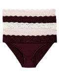 Low Rise Laced Bikini Shorts