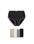 Pack of 5 Monotone Lace Trim Knickers