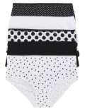 Pack 5 Cotton Mix Knickers