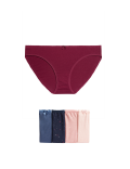 Pack 5 Cotton Mix Knickers