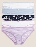 Pack 5 Cotton Mix Knickers