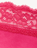 5pk Cotton Rich Lace Waist Shorts