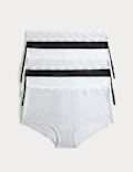 7 Pack Cotton Rich High Rise Knicker Shorts