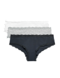 3pk Cotton Rich Hipster Knickers
