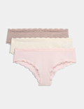 3pk Cotton Rich Hipster Knickers