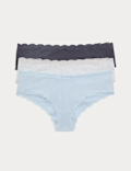 3pk Cotton Rich Hipster Knickers