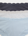 3pk Cotton Rich Hipster Knickers