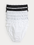 7 Pack Cotton Rich High Leg Knickers