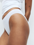 7 Pack Cotton Rich High Leg Knickers
