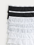 7 Pack Cotton Rich High Leg Knickers