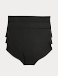 3 pack Body Invisibles&trade; No VPL High Rise Knicker Shorts