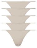 5 Pack Cotton Rich Low Rise Thongs