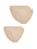 5pk Microfibre High Leg Knickers
