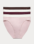 5pk Microfibre High Leg Knickers